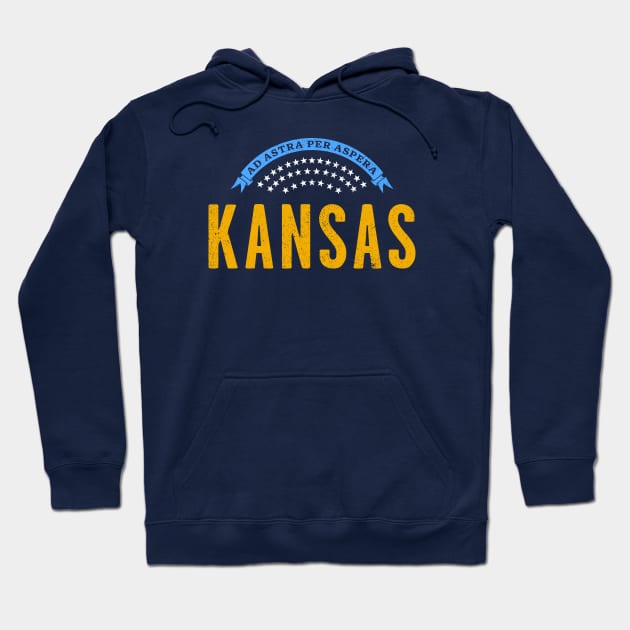 Kansas: Ad Astra Per Aspera Hoodie by Draft Horse Studio